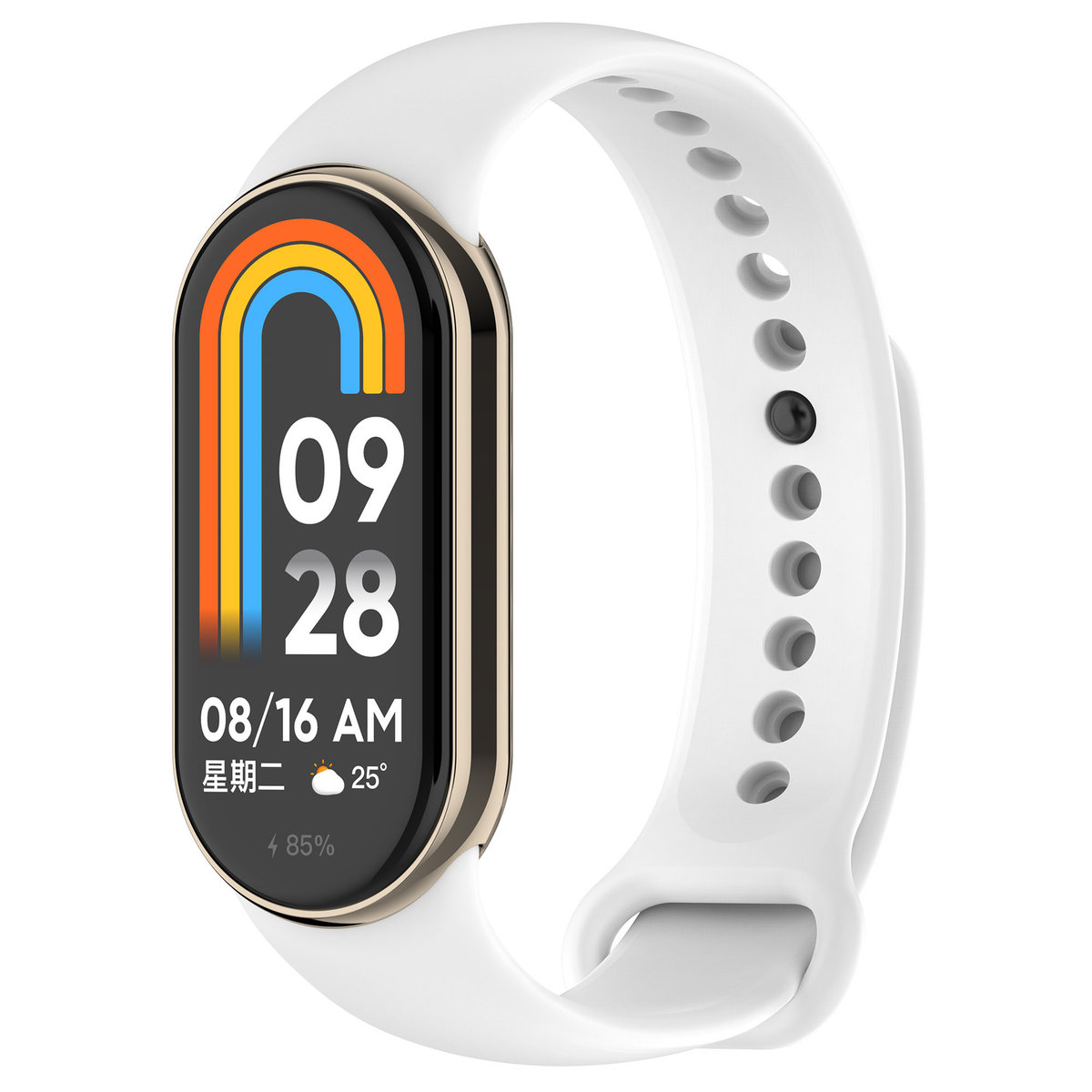 Pasek silikonowy Vanfone do Xiaomi Mi Band 8, biały