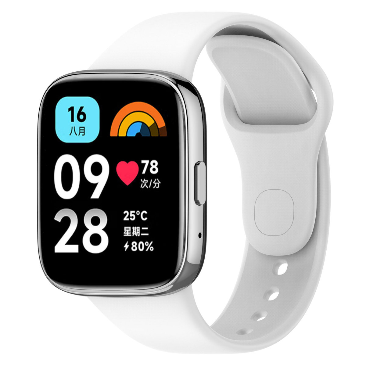 Pasek silikonowy Vanfone do Xiaomi Redmi Watch 3 Active, biały