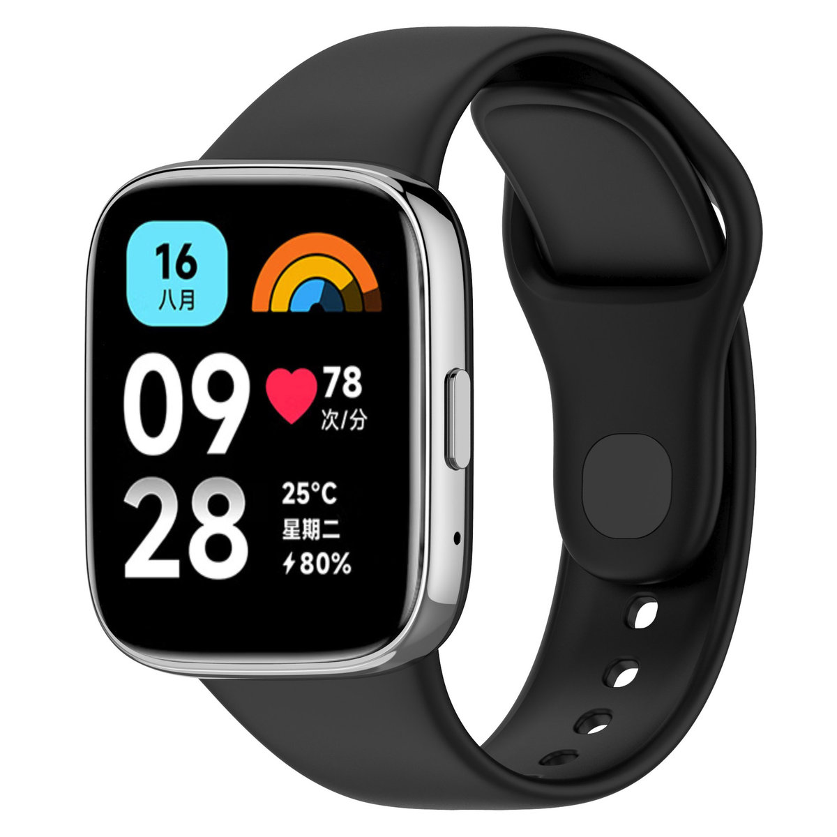 Pasek silikonowy Vanfone do Xiaomi Redmi Watch 3 Active, czarny
