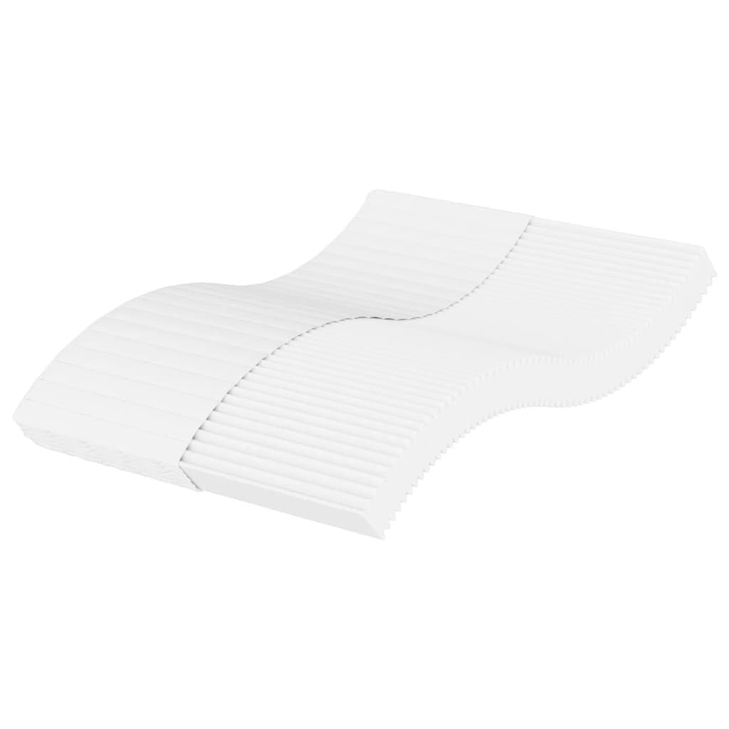 vidaXL Materac piankowy, biały, 140x190 cm, twardość H2/H3