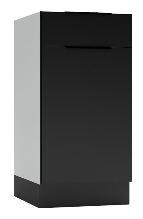 SZAFKA DOLNA MINA CZARNY GROSZEK/PO D40S/1 P/L