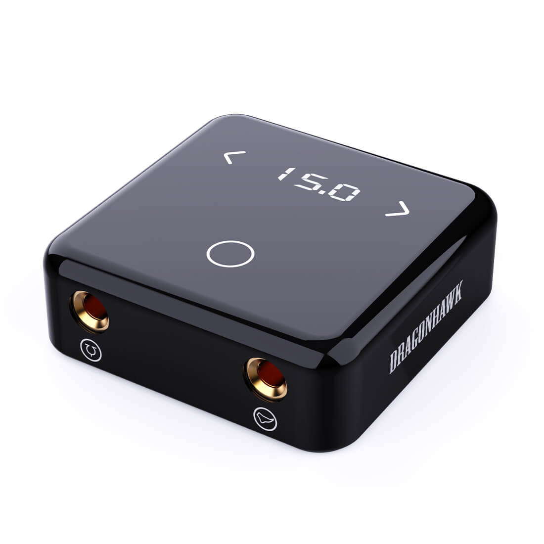 Zasilacz do maszynek do makijażu permanentnego Dragonhawk  P160-1 z dwoma trybami pracy, czarny
