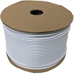 Rurka PVC okrągła R30, 3,0mm, 90m, biała