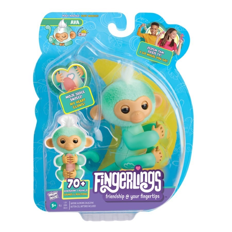 Fingerlings, Basic Monkey, Ava, małpka interaktywna