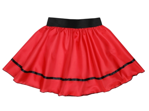 SPÓDNICZKA POLIESTER CZERWONA 40cm