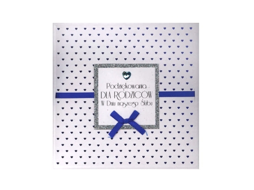 KARTKA PODZIĘKOWANIA DLA RODZICÓW ŚLUB 17,5x17,5cm 1szt