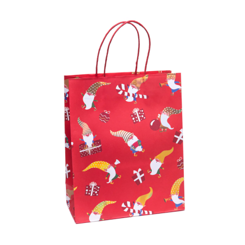 TOREBKA PREZENTOWA SKRZATY CZERWONA 32x26cm