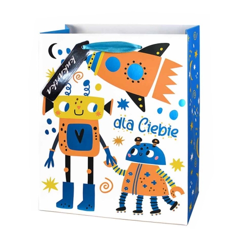 TOREBKA PREZENTOWA DLA CIEBIE ROBOTY 23x18cm 1szt