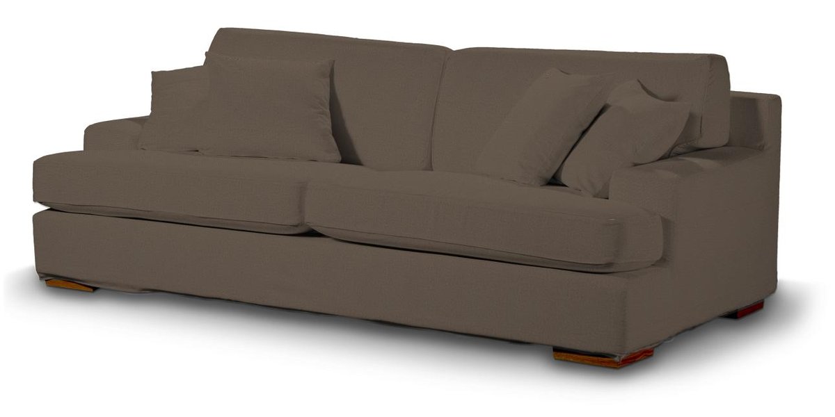 Pokrowiec na sofę Göteborg nierozkładaną, brązowy, Sofa Göteborg nierozkładana, Etna