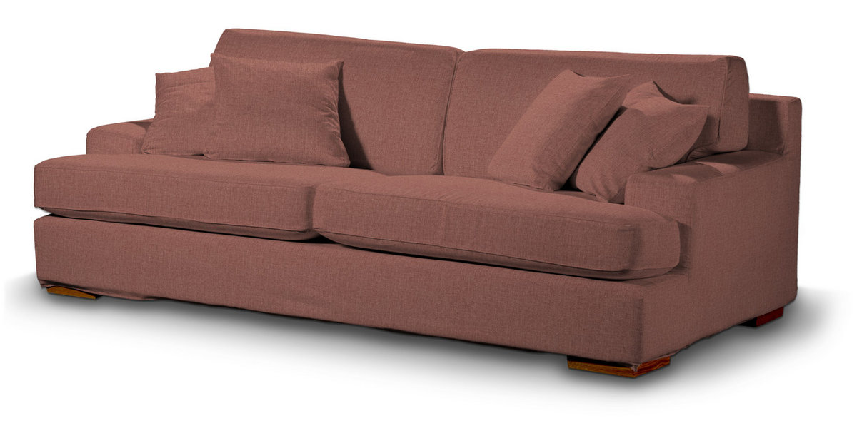 Pokrowiec na sofę Göteborg nierozkładaną, brązowo-koniakowy szenil, Sofa Göteborg nierozkładana, City