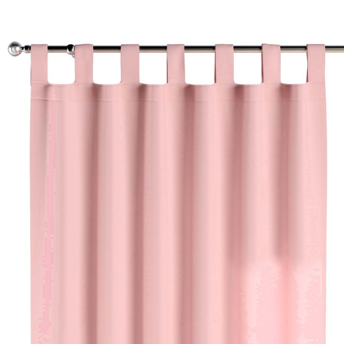 Zasłona na szelkach 1 szt., pastelowy róż, Happiness