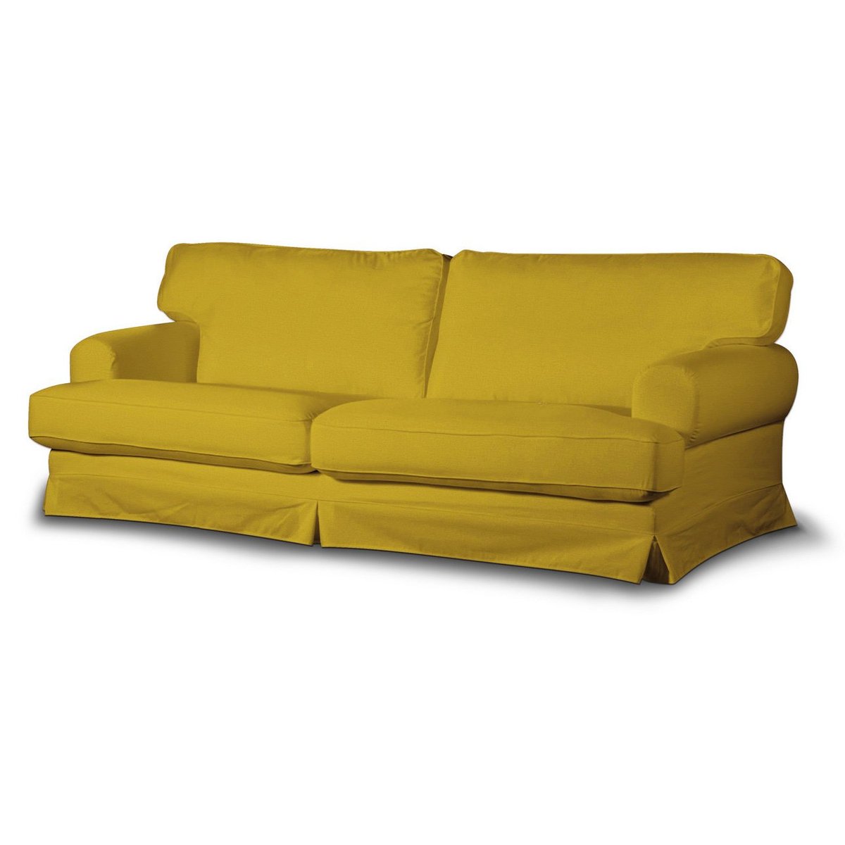 Pokrowiec na sofę Ekeskog nierozkładaną, miodowy welwet, 238 x 98 x 92 cm, Ingrid