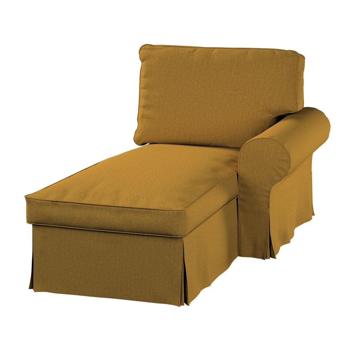 Pokrowiec na szezlong Ektorp prawy, miodowy szenil, 84 x 166 x 73 cm, City