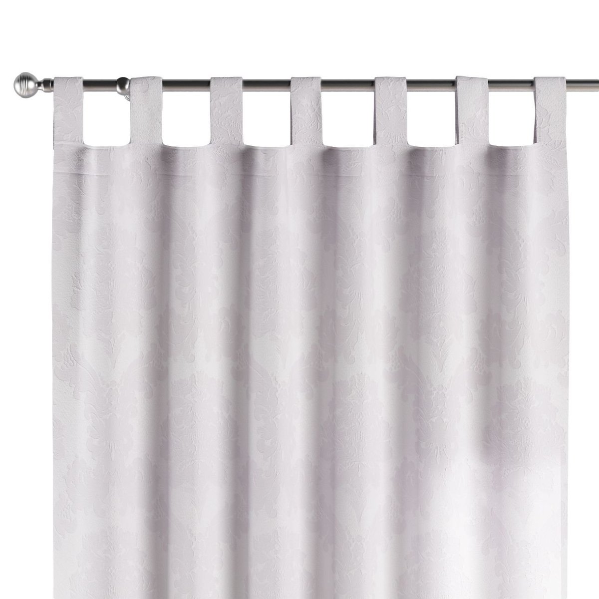 Zasłona na szelkach 1 szt., biały, Damasco