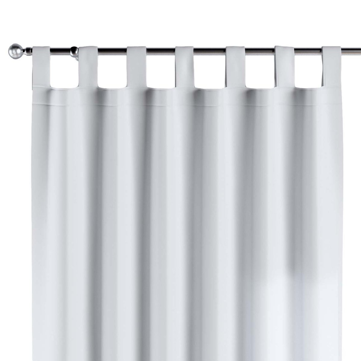 Zasłona na szelkach 1 szt., biały z połyskiem , Damasco