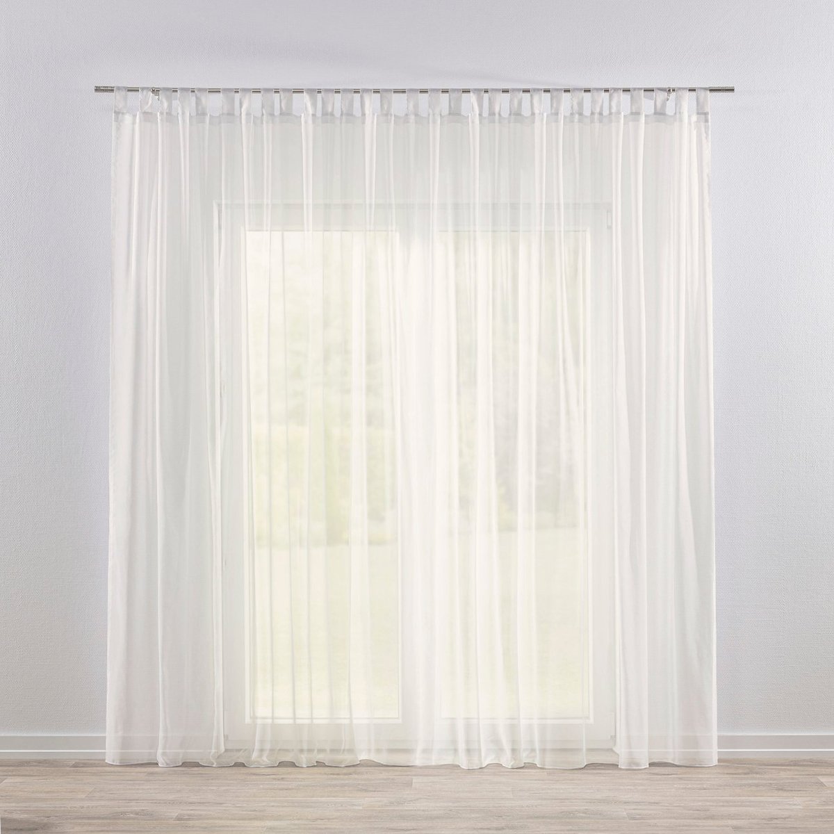 Firana na szelkach, ecru natural look, Woale i firany