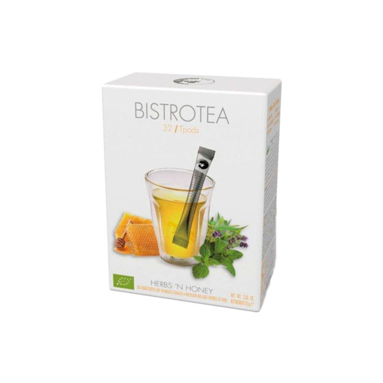 Organiczna herbata ziołowa Bistro Tea Herbs'n Honey, 32 szt.