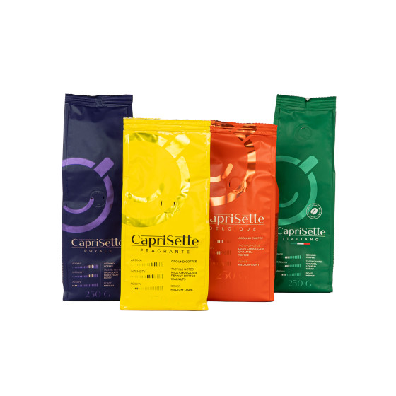 Zestaw kawy mielonej Caprisette, 4 x 250 g