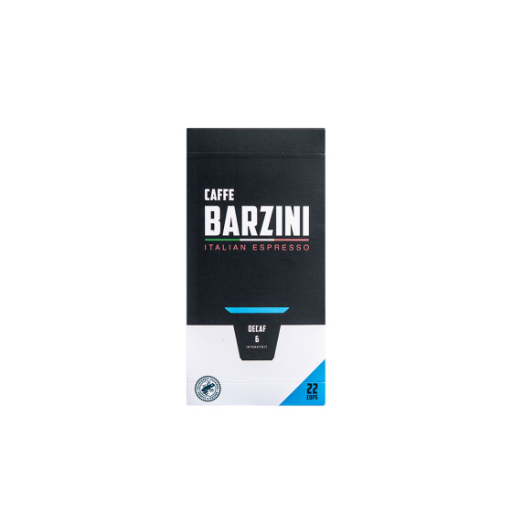 Kawa bezkofeinowa w kapsułkach do Nespresso® Caffe Barzini Decaf, 22 szt.