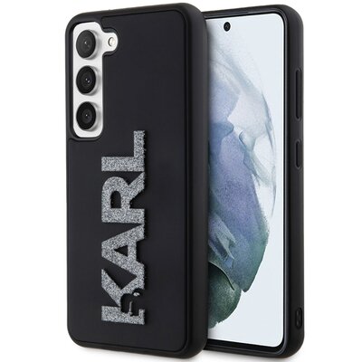 Karl Lagerfeld KLHCS23S3DMBKCK S23 S911 czarny/black hardcase 3D Rubber Glitter Logo