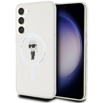 Karl Lagerfeld KLHMS23SHFCKNOT S23 S911 transparent hardcase IML Ikonik MagSafe