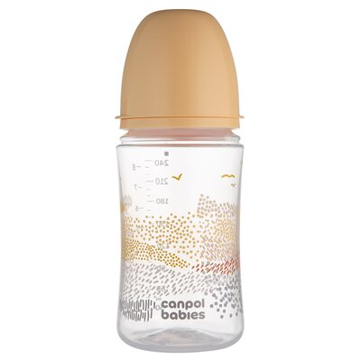 Canpol Babies Butelka antykolkowa EasyStart Mountains 240ml beige