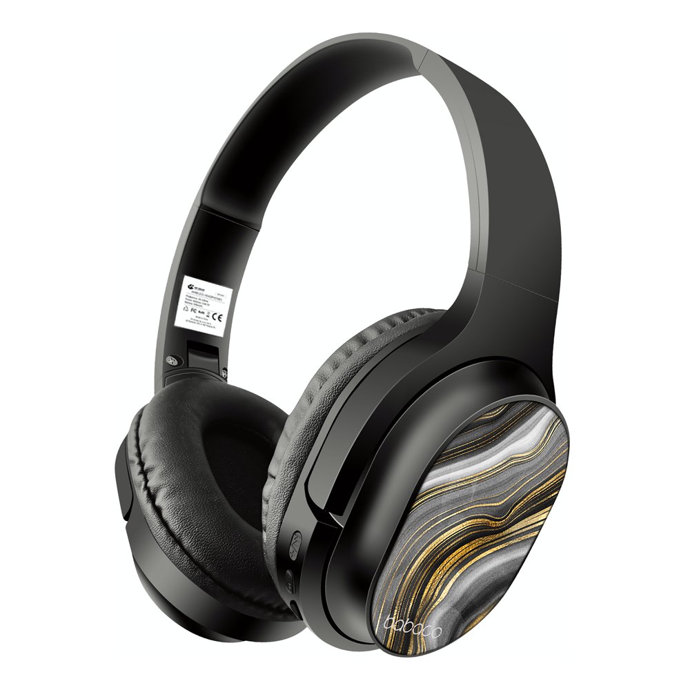 Bezprzewodowe słuchawki stereo z mikrofonem Babaco wzór Marble 010