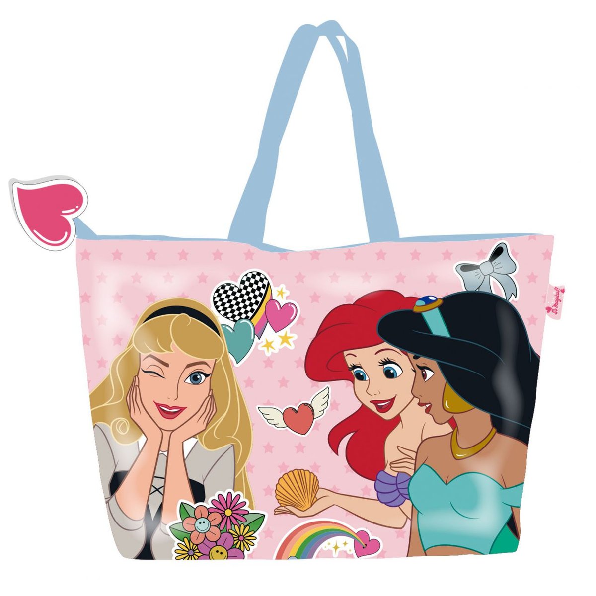 Torba Plażowa Na Zamek Aurora Jasmina Ariel Disney Duża 48/15/32 Cm Shopper