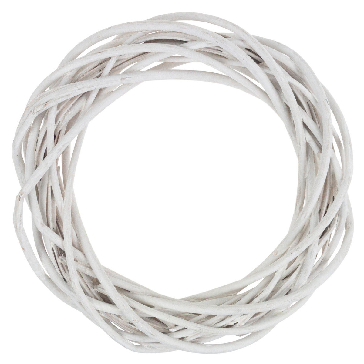 WIANEK WIKLINOWY WIKLINA BIAŁY RATTAN 25CM STROIK DEKOR BAZA DO STROIKÓW