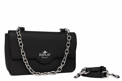 Replay Damska torba na ramię FW3596, 098 Black, 098 BLACK