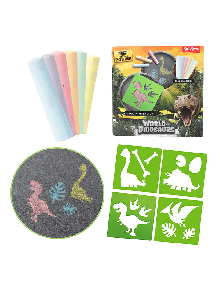 Toi-Toys Kreda i szablony - 3+