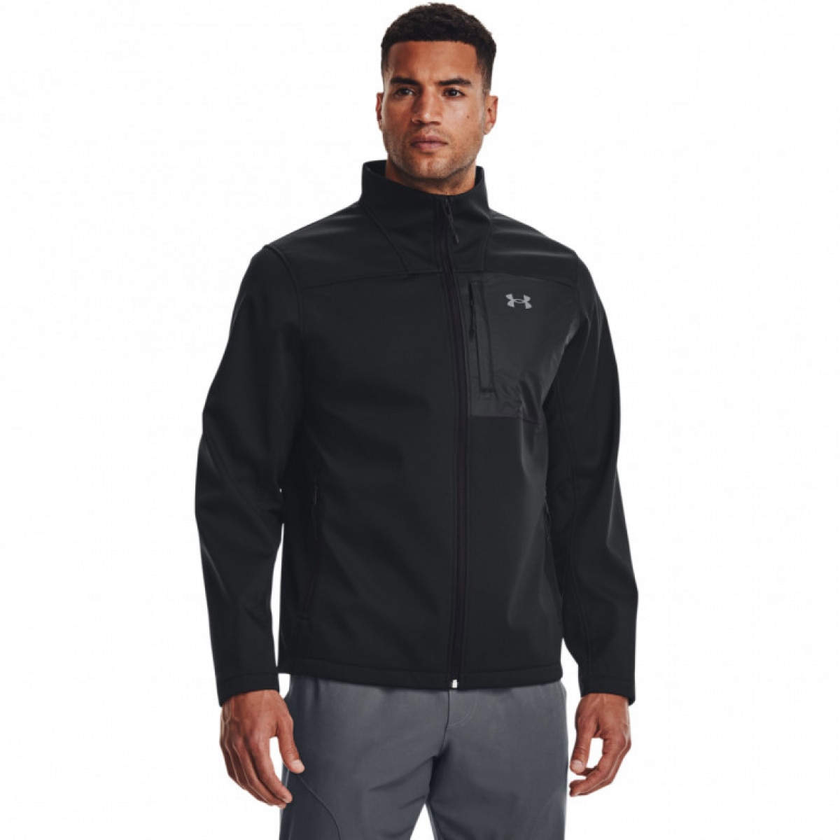 Męska kurtka treningowa Under Armour UA Strm Cgi Shield 2.0 Jkt - czarna - UNDER ARMOUR