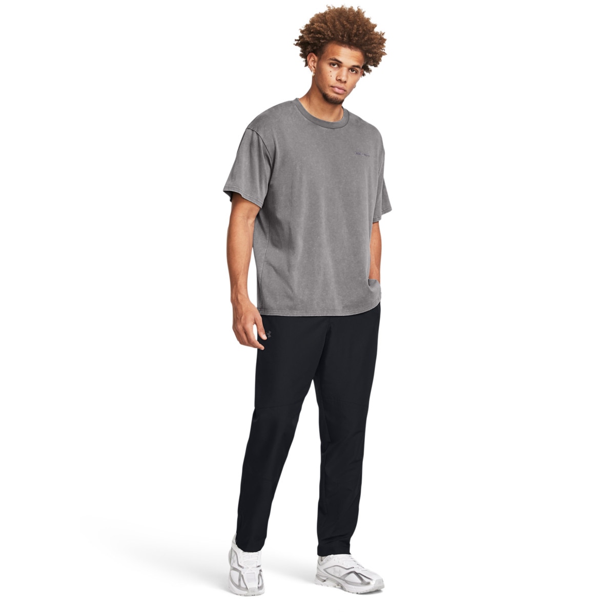 Męskie spodnie treningowe Under Armour UA Legacy Windbreaker Pant - czarne - UNDER ARMOUR