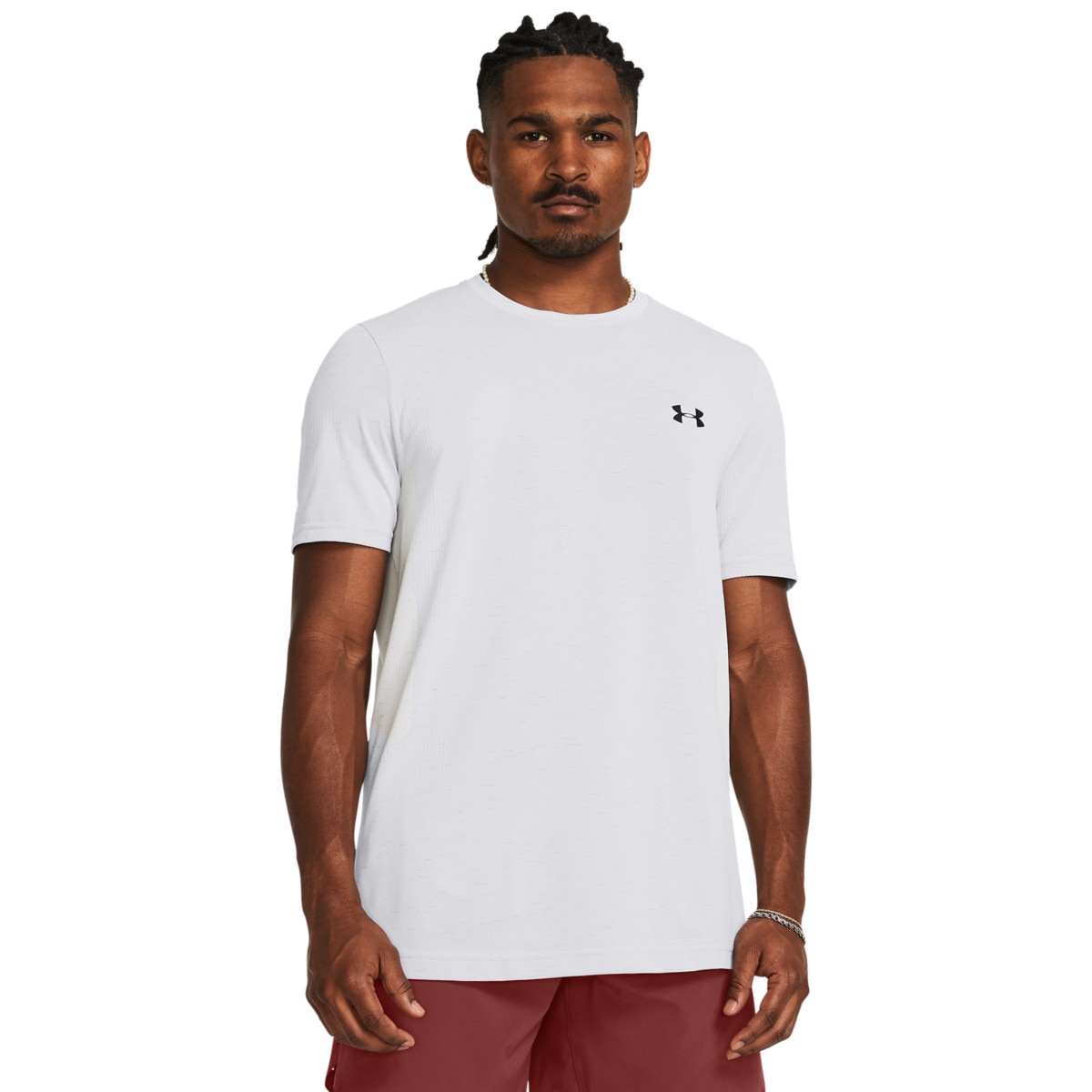 Męska koszulka treningowa Under Armour UA Vanish Seamless SS - biała - UNDER ARMOUR
