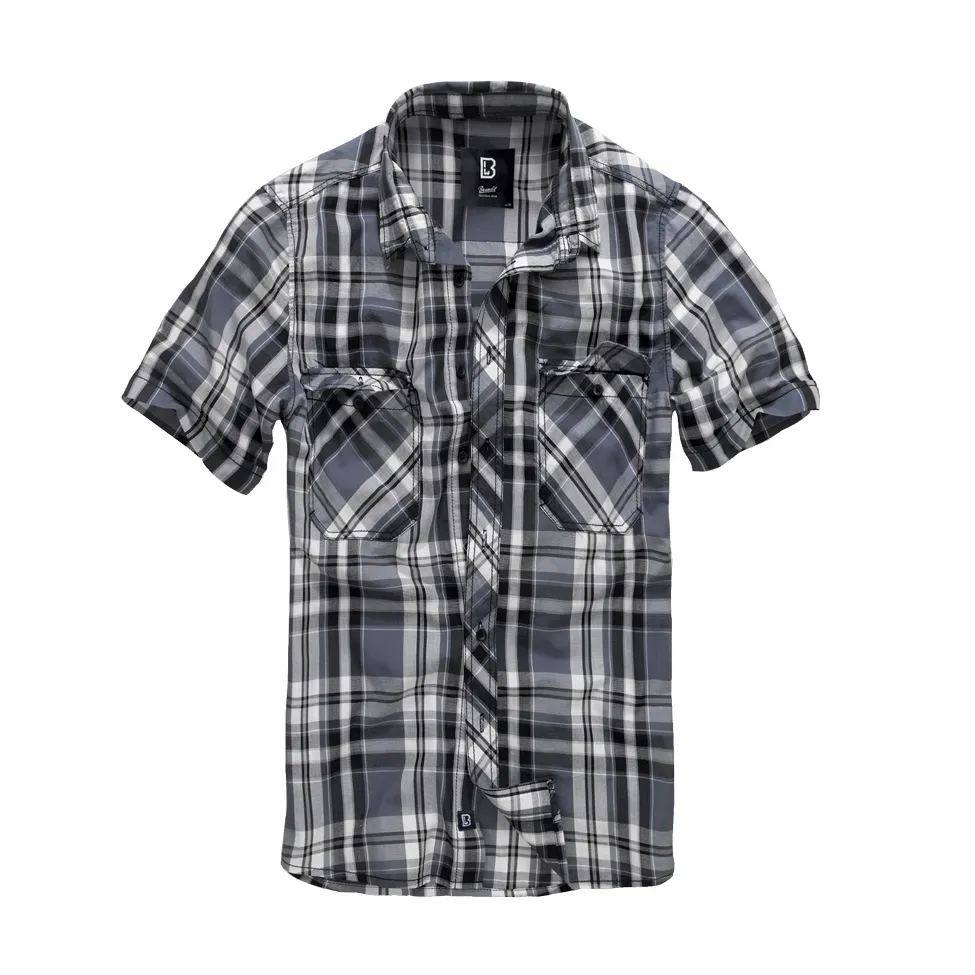 Koszula z krótkim rękawem BRANDIT Roadstar - czarno-antracytowa RATY 0% | PayPo | GRATIS WYSYŁKA | ZWROT DO 100 DNI
