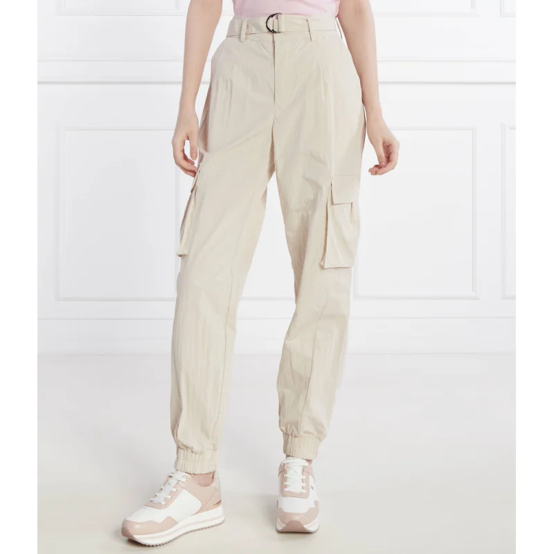 GUESS Spodnie cargo | Regular Fit | high waist