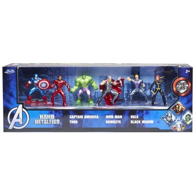 Jada Metalowe figurki Avengers 4cm 6-pak