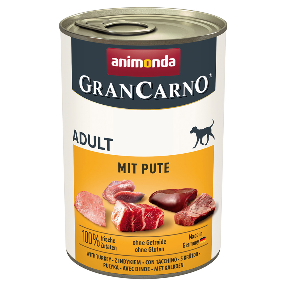 Pakiet Animonda GranCarno Original, 12 x 400 g - Indyk
