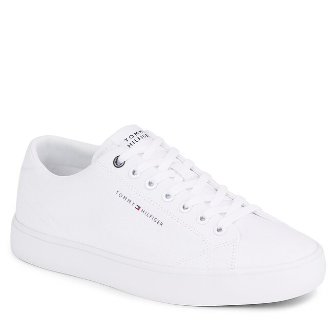 Tenisówki Tommy Hilfiger Th Hi Vulc Low Canvas FM0FM04882 White YBS