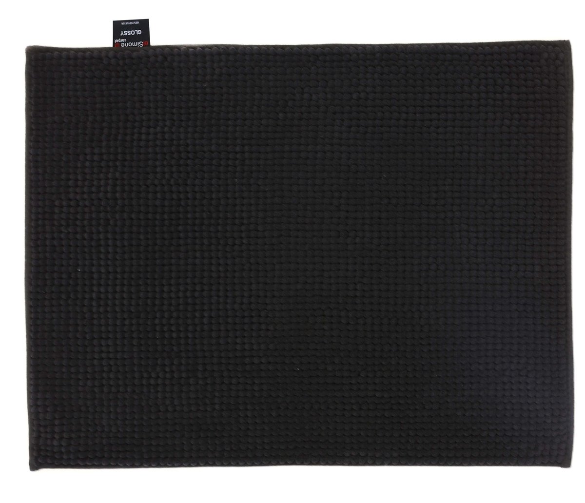 Dywanik Łazienkowy Glossy Antypoślizgowy Czarny 50x70cm