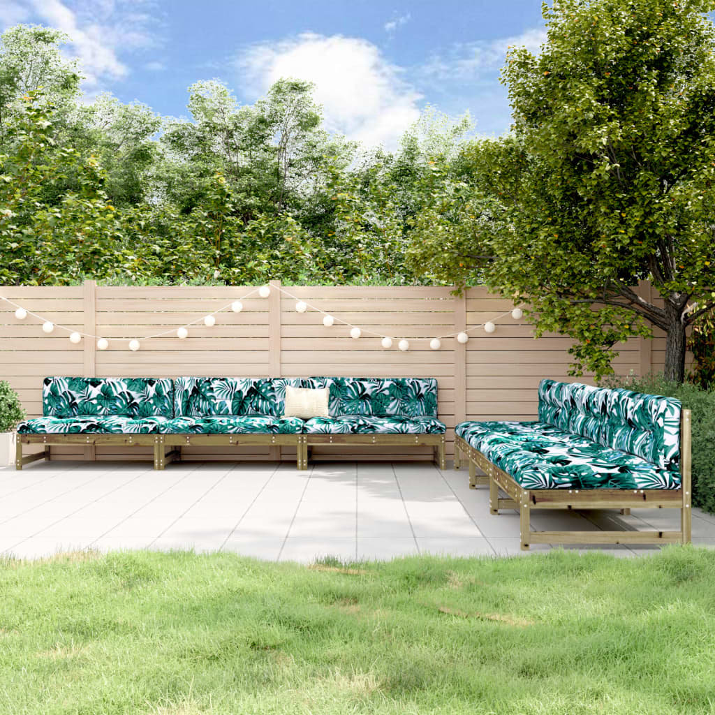 vidaXL 6-cz. zestaw mebli ogrodowych, impregnowane drewno sosnowe