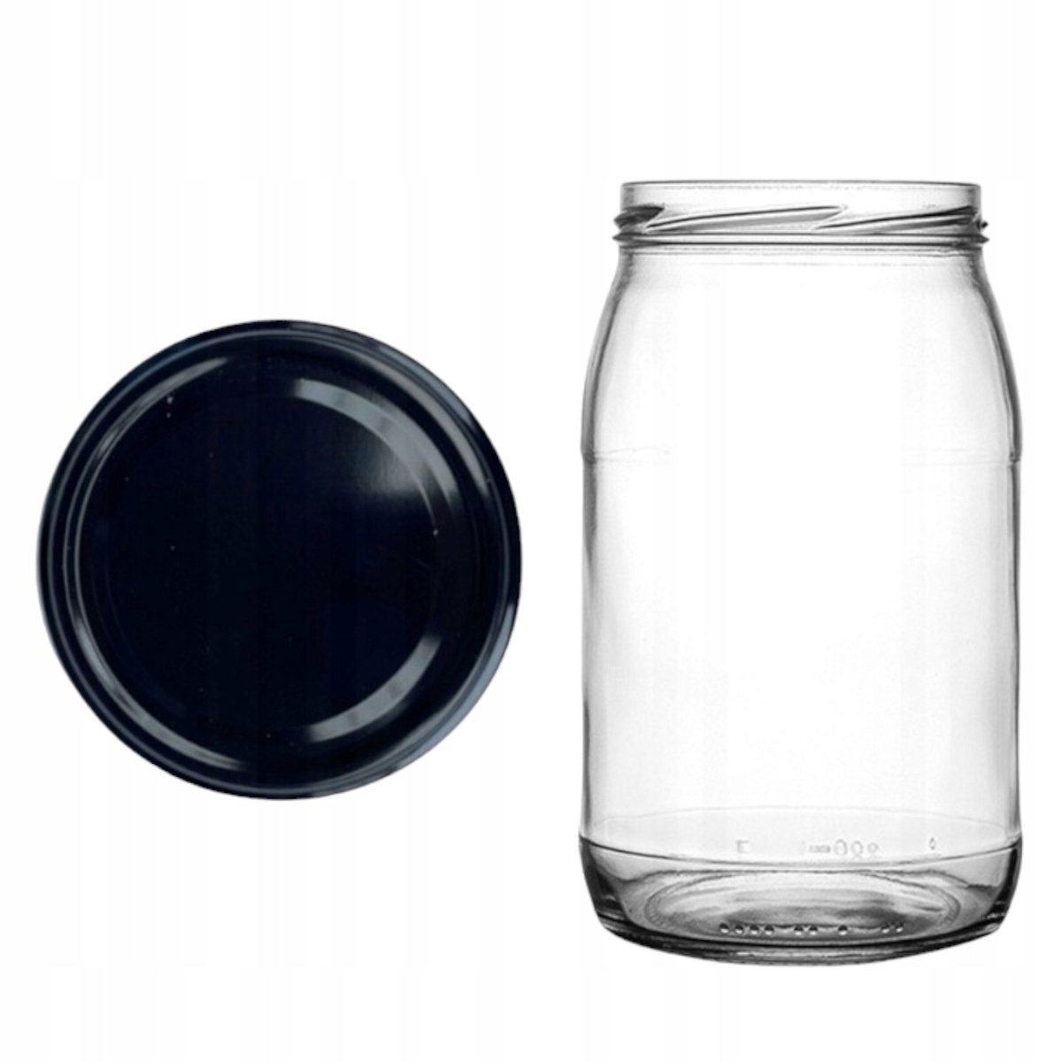 32 SZT. SŁOIKI SZKLANE 0.9 L + ZAKRĘTKI 82 MM NA PRZETWORY MIÓD ZESTAW / Kaj
