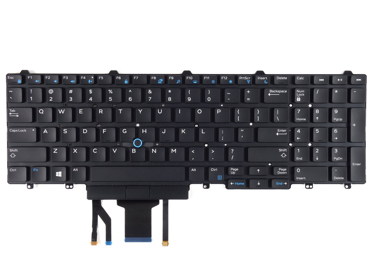 Klawiatura DELL E5550 E5570 E5580 Podświetlana LED