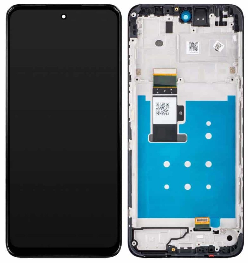 Oryginalny wyświetlacz LCD + ekran dotykowy Motorola Moto G13 XT2331 XT2331-2 (Regenerowany) Ramka czarna