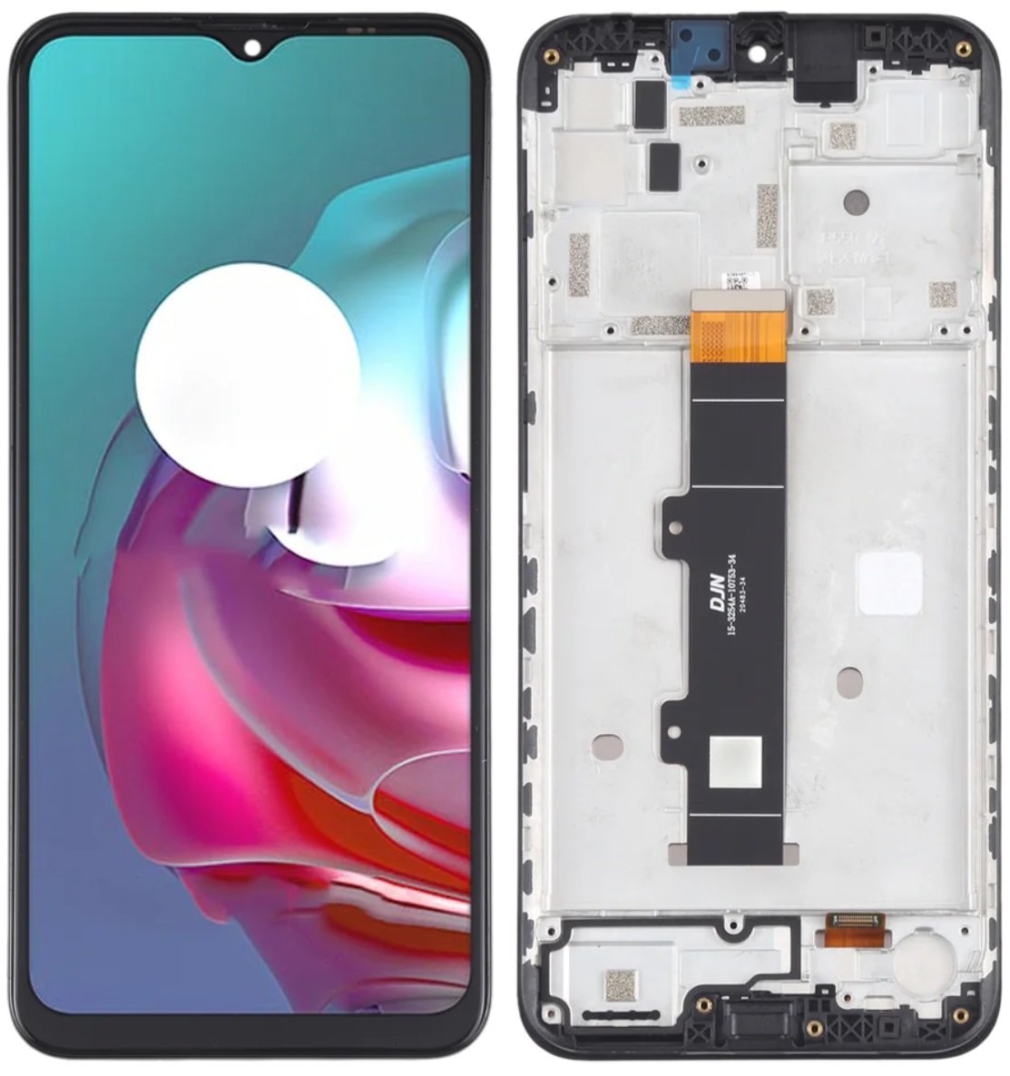 Wyświetlacz LCD + ekran dotykowy Motorola Moto G30 XT2129 (Regenerowany) Ramka czarna