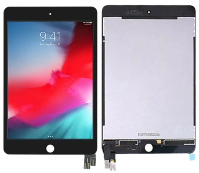 Oryginalny wyświetlacz LCD + ekran dotykowy Apple iPad Mini 5 (2019) A2124 A2126 A2133 (Regenerowany) Czarny