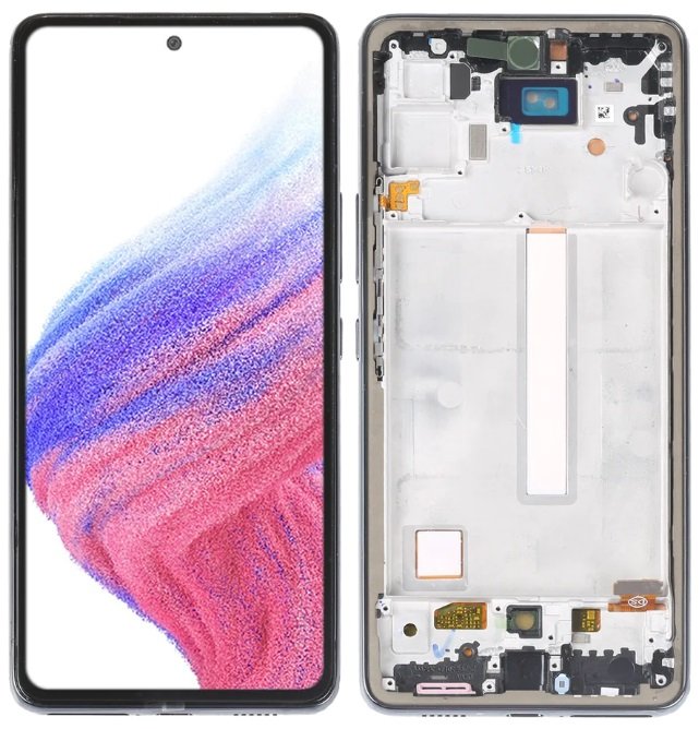 Wyświetlacz LCD + ekran dotykowy Samsung Galaxy A53 5G A536 Incell Ramka czarna