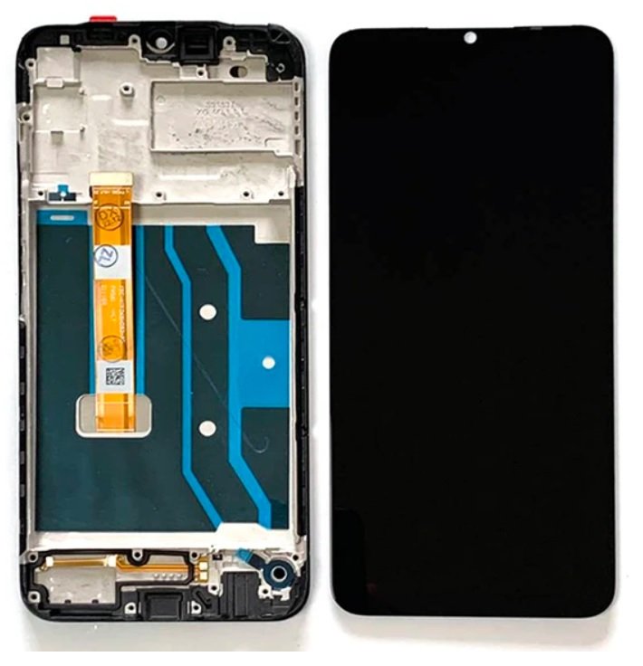 Wyświetlacz LCD + ekran dotykowy Realme 7i RMX2193 (Regenerowany) Ramka czarna