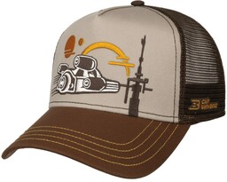 Truckercap mit Motiv by CapUniverse, brązowy, One Size
