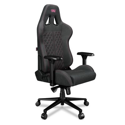 Fotel komputerowy biurowy YUMISU 2050 Magnetic Tkanina Gray Pink